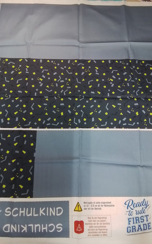 Sofortkauf: Schultüten Nähset -Blanko- Geschwistertüte-"Bagger auf Baustellenabenteuer- Maximilian-Baumwoll-Panel zum selber nähen- 70 cm und 35 cm.Wie abgebildet!!!