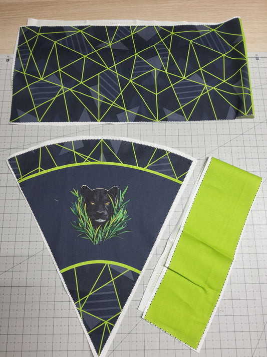 Sofortkauf 35cm: 35 cm (Geschwistertüte) aus Baumwolle als Nähset - "Dark wirt Stripes" - wie abgebildet