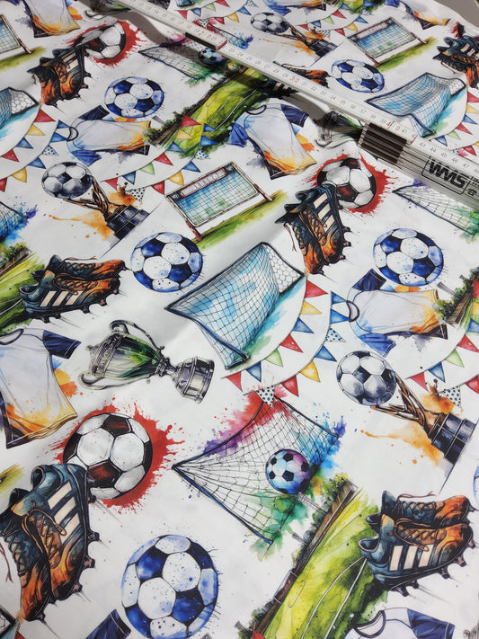 Sofortkauf: Baumwolle-Fussball ca. 100 cm  x 150 cm - wie abgebildet