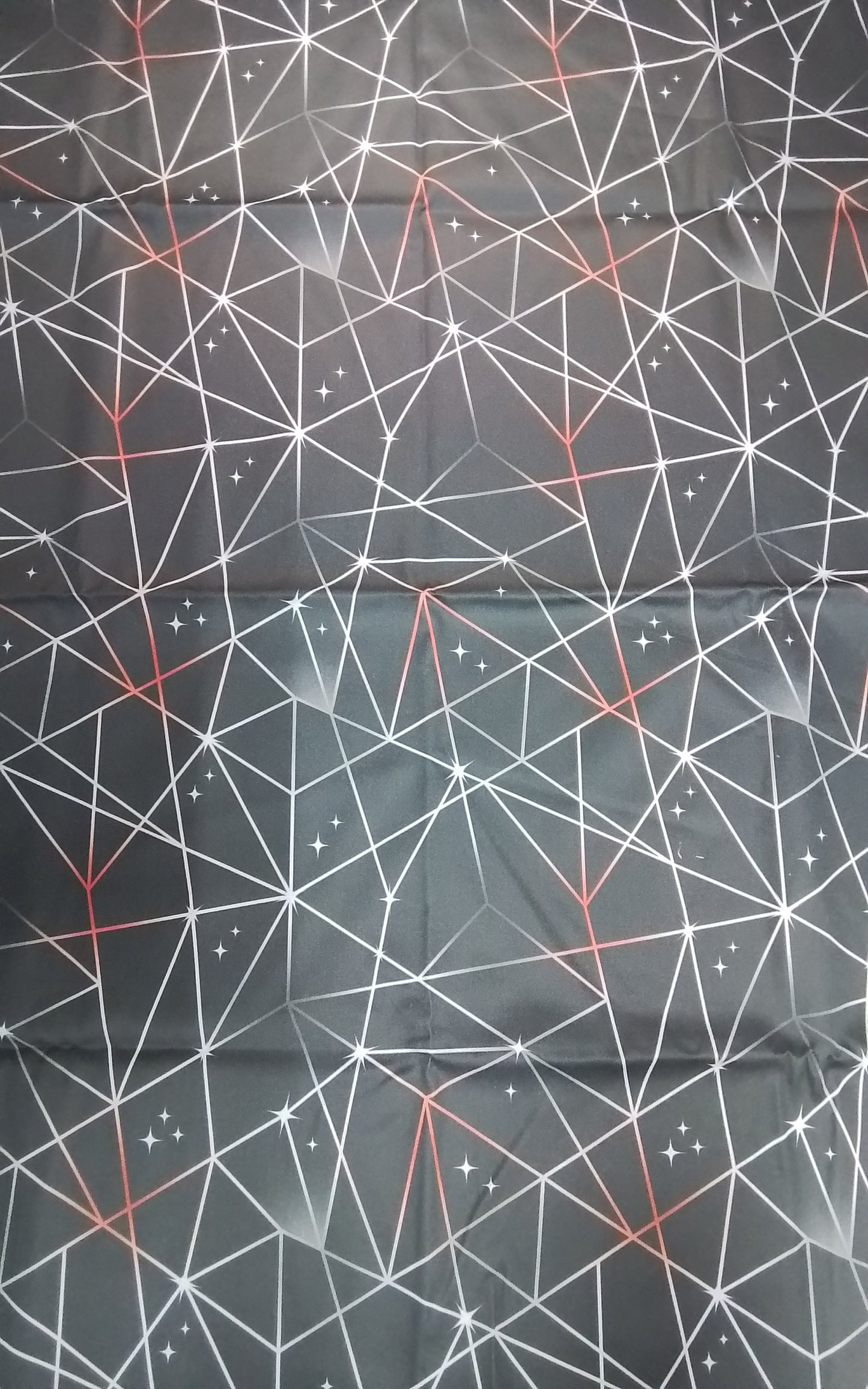 Sofortkauf: Baumwolle Stoffmix  ca. 150 x 100 cm - "Drachenadern schwarz rot " ( Kleine Flecken  -siehe Bild-Nr. 011 )