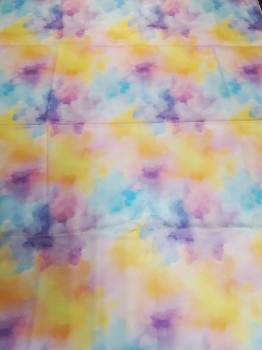 Sofortkauf: Baumwolle Stoffmix  ca. 150 x 100 cm - "Auf dem Regenbogen" ( Kleiner Fleck -siehe Bild-Nr. 012 )