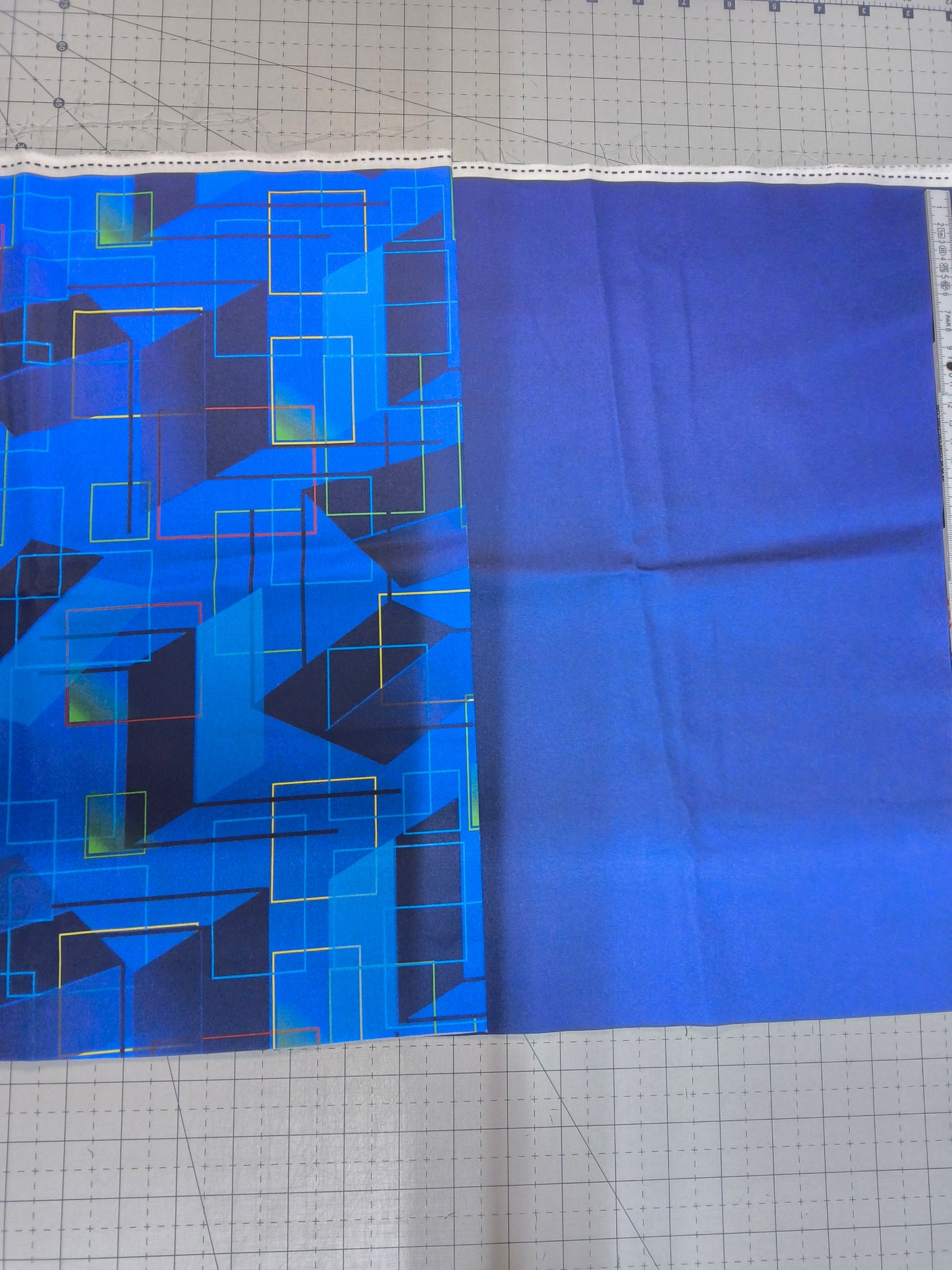 Sofortkauf: Baumwolle-Meterware ca. 150 x 42 cm - " Polizeistation - Farbe läuft aus - siehe Bild " (Nr. 172)