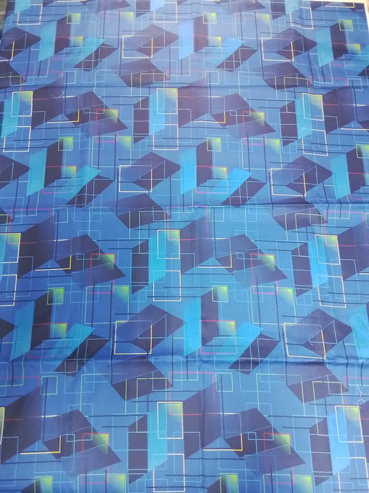 Sofortkauf: Baumwolle Stoffmix  ca. 150 x 100 cm - "Blaulicht Team" ( Farbe läuft aus - siehe Bild-Nr. 020 )