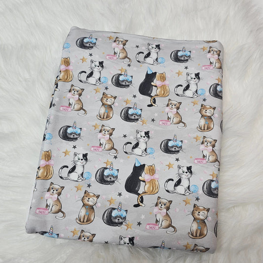 Sofortkauf: Jersey ca. 145 x 100 cm - Katzen