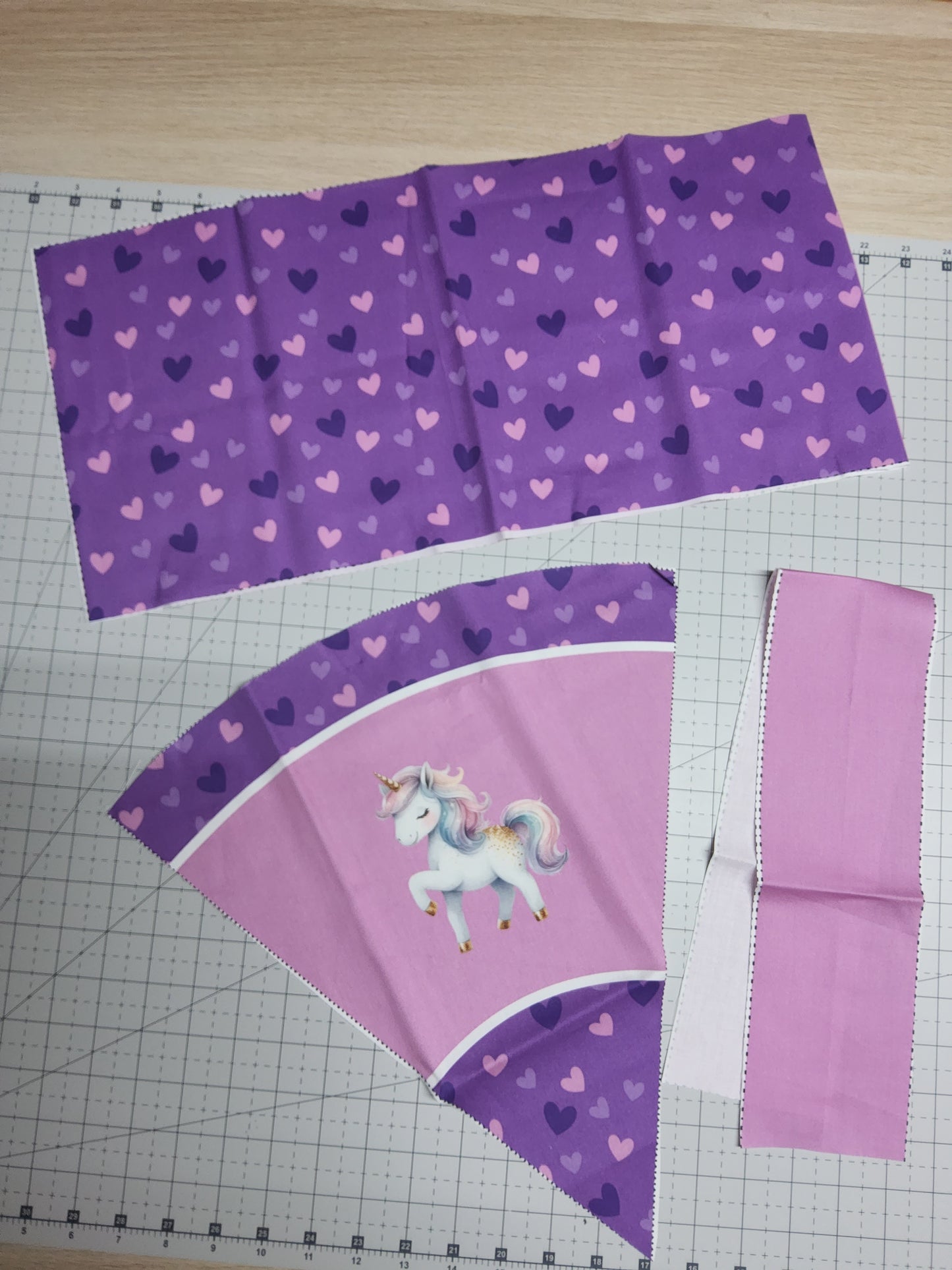 Sofortkauf 35cm: 35 cm (Geschwistertüte) aus Baumwolle als Nähset - "Ponyliebe" - wie abgebildet