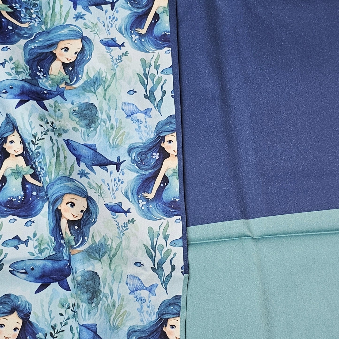 Sofortkauf: Baumwolle ca. 150 x 100 cm - Kleine Meerjungfrau Stoffmix