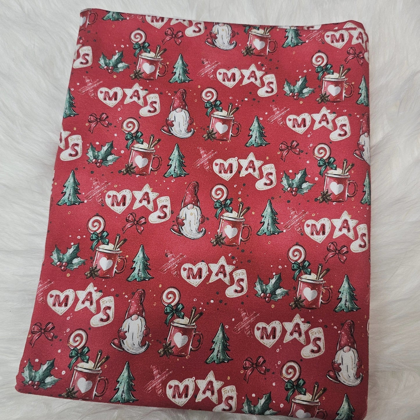 Sofortkauf: Jersey ca. 145 x 100 cm - xmas rot