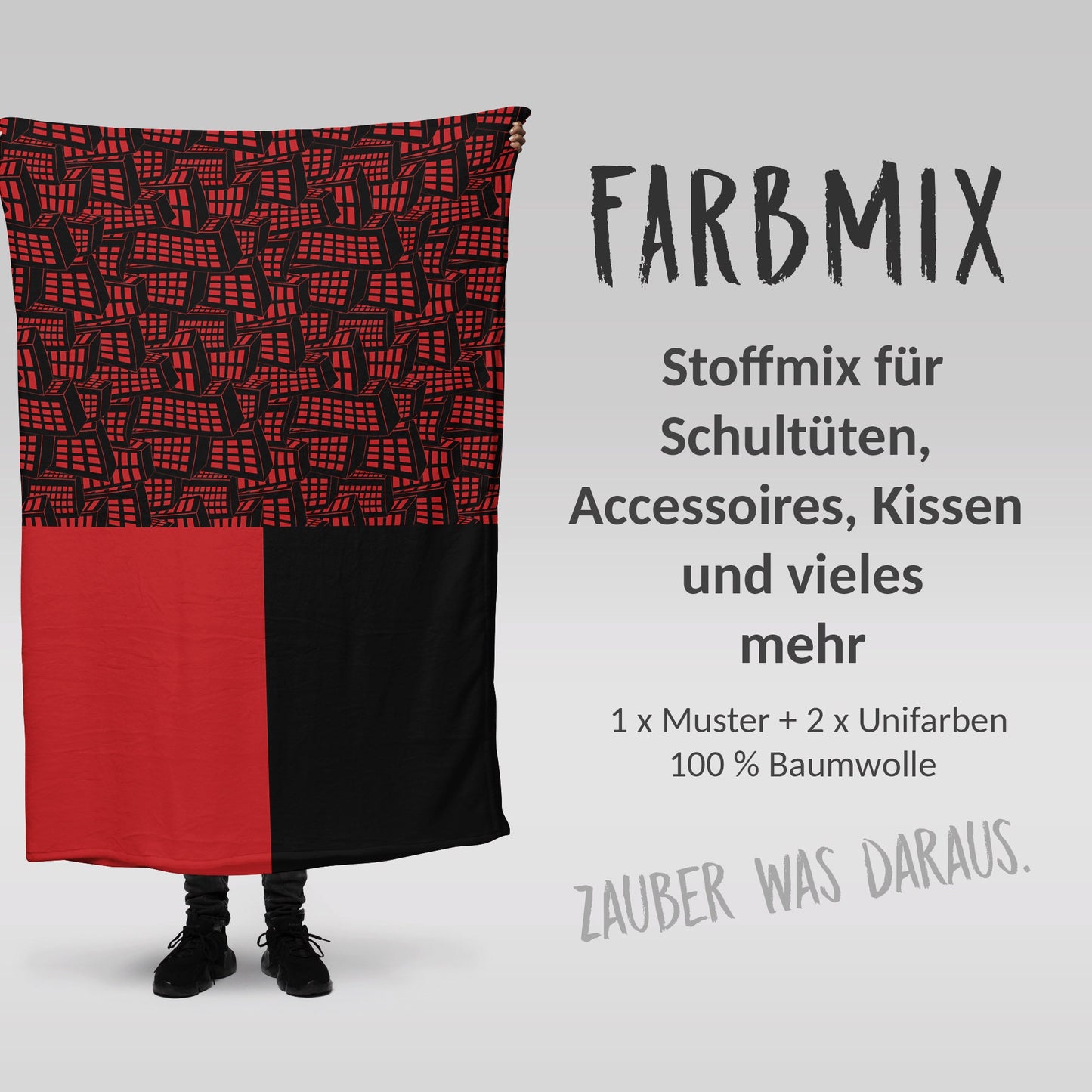 Stoffmix PANEL: Skyline brennt (97 cm x 150 cm) - perfekt für Schultüten & Accessoires zur Einschulung | Feuerwehr, Feuer, Fire